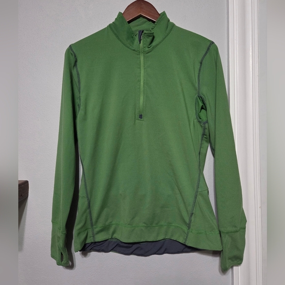 ALO Yoga Tops - Alo 1/2 Zip Green Active Yogo Pullover Top Women's Size Large